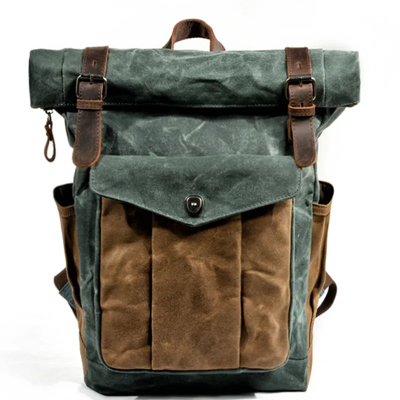 Canvas simple and practical large-capacity mountaineering bag backpack