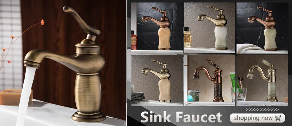 Brass Retro Kitchen Sink Faucets Retro Brass Antique Bronze