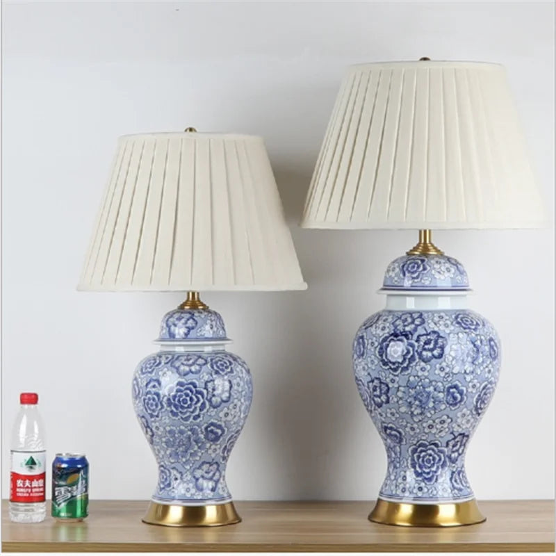 Jingdezhen Blue And White Ceramic Table Lamp