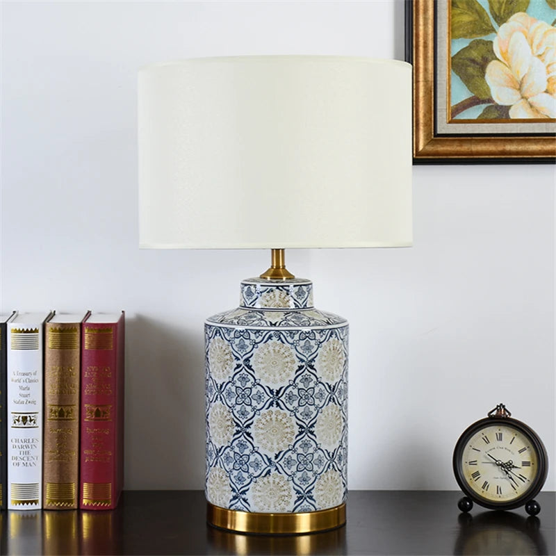 Vintage Chinese Ceramic Table Lamp