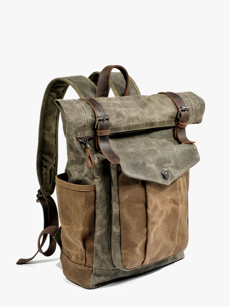 Canvas simple and practical large-capacity mountaineering bag backpack