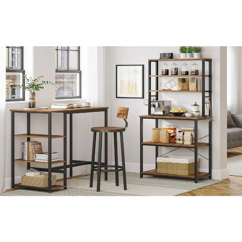 Coffee Bar, Baker’s Rack for Kitchen with Storage