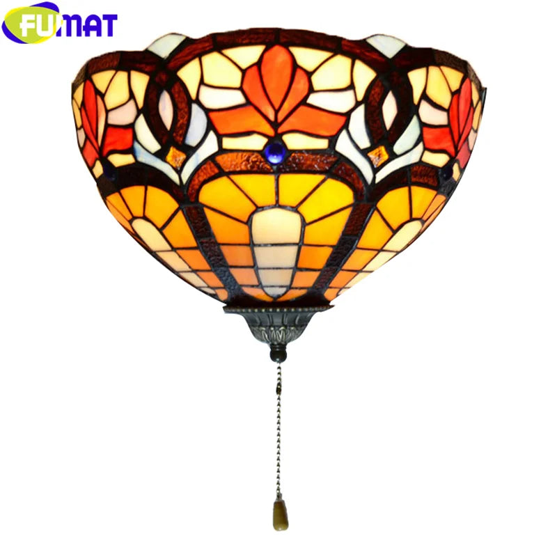 Tiffany Wall Lamp Stained Glass Art Decor Wall Lamp