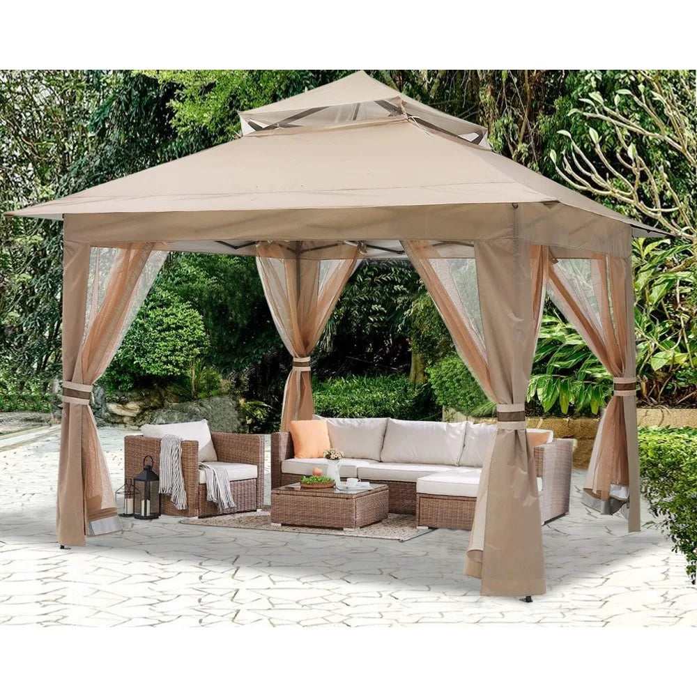 13x13 ABCCANOPY Pop Up Gazebo - Outdoor Canopy Tent with Mosquito