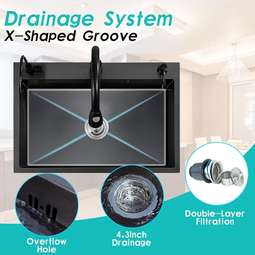 Kitchen Sink Drainer for Kitchen Sinks Accessories Dish Item Multifunction Washers Multifunctional Faucet Home