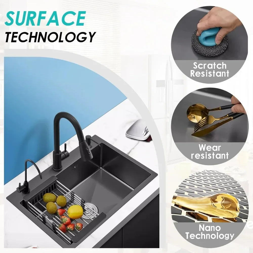 Kitchen Sink Drainer for Kitchen Sinks Accessories Dish Item Multifunction Washers Multifunctional Faucet Home