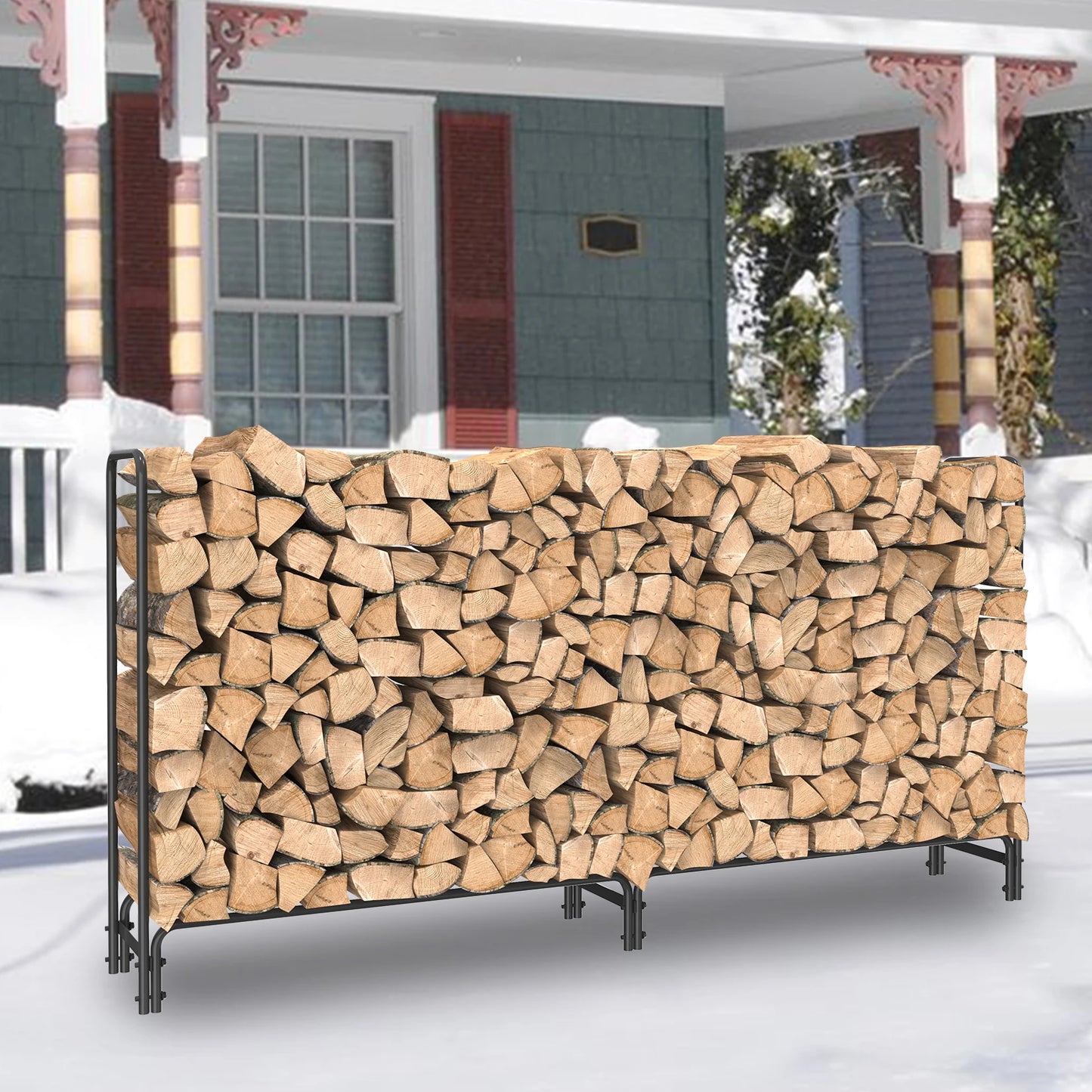 Outdoor Fire Wood Log Rack for Fireplace