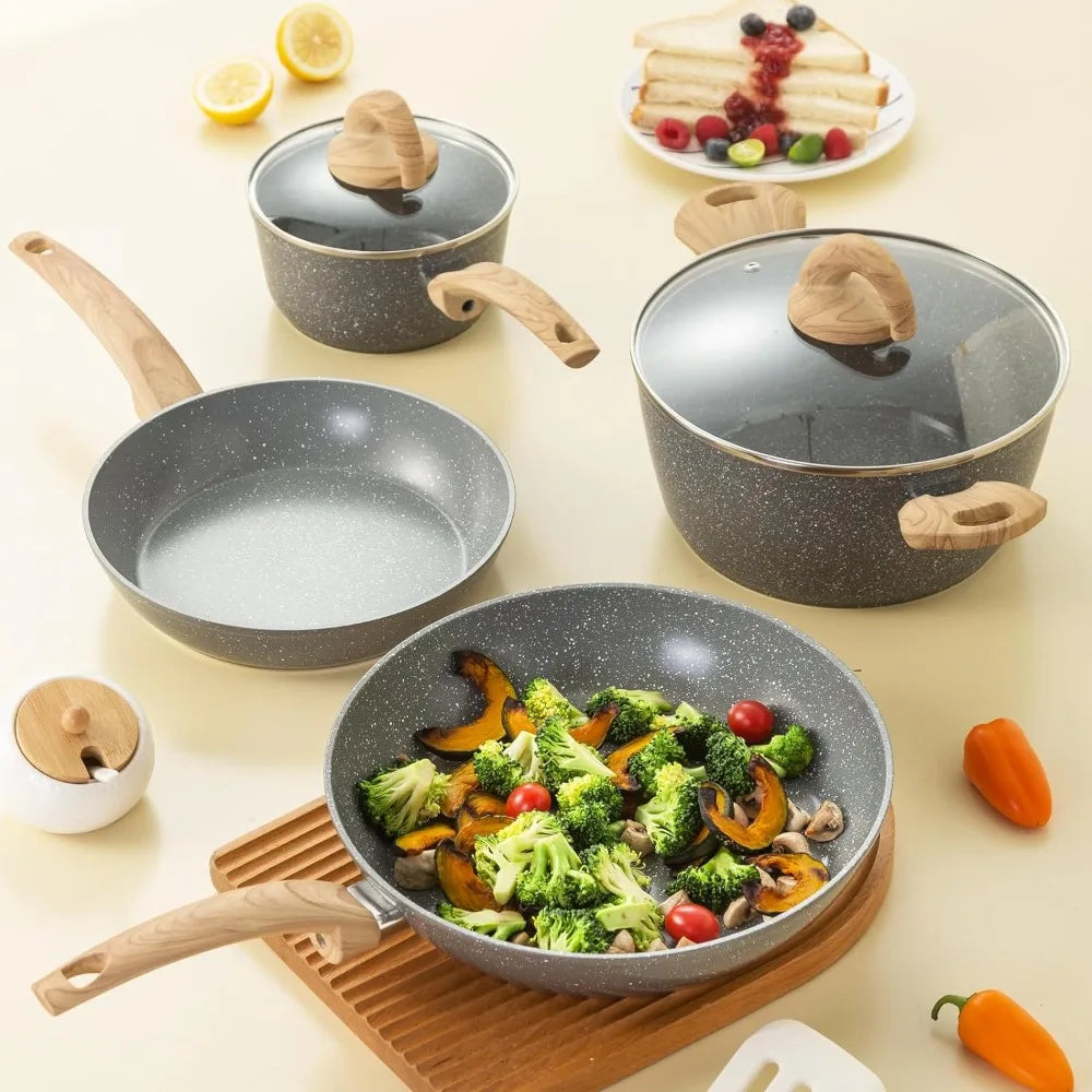 Nonstick Induction Kitchen Cookware Set, Pots and Pans Set