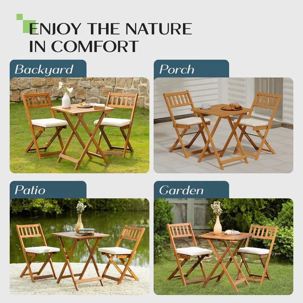 Square Table Heavy Dutyy Patio Bistro Set