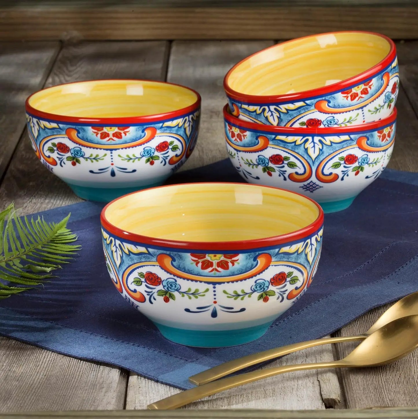 Euro Ceramica Zanzibar Collection Service for 4, Dinnerware Set