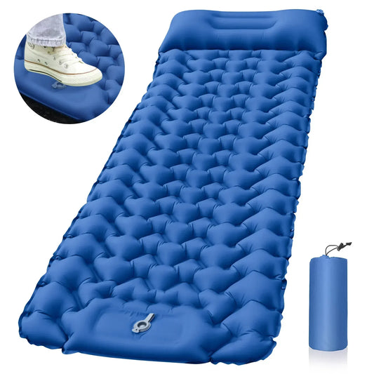 Sleeping Pad Camping Inflatable Mattress with Pillows Travel