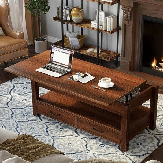 Living Room Lift Top Coffee Table  With Wooden Lift Tabletop