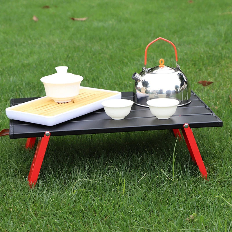 Camping Mini Portable Foldable Table Outdoor Picnic Table Furniture Barbecue Tableware Table with Carry Bag Lightweight Desk