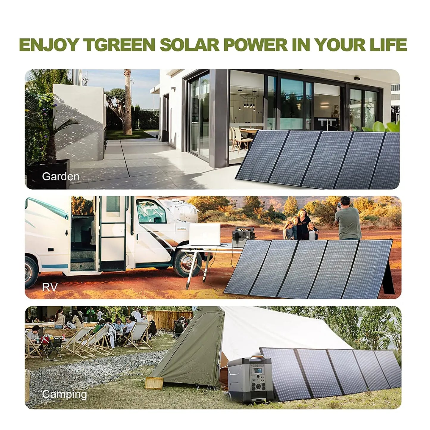 Foldable Solar Panel 400W / 200W / 140W / 100W / 60W Solar Charger