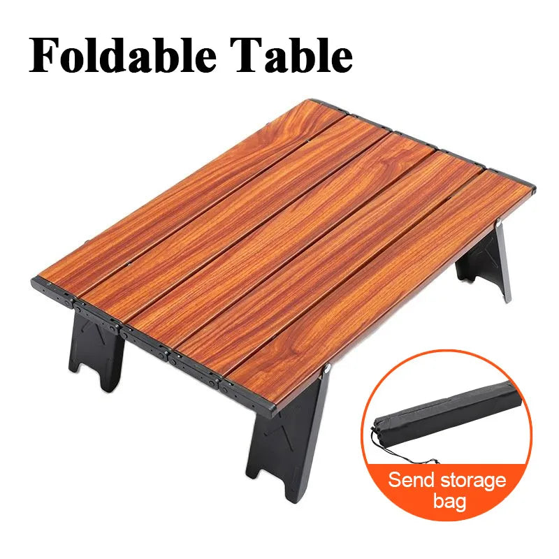 Camping Mini Portable Foldable Table Outdoor Picnic Table Furniture Barbecue Tableware Table with Carry Bag Lightweight Desk