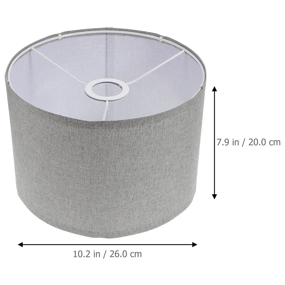 Modern Lampshade Natural Linen Lamp Shade Drum Replacement For Table Lamp